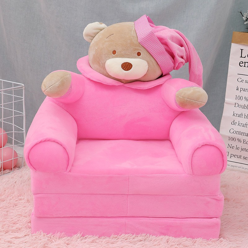 Baby Line Foteljica za decu Meda B029, Roze