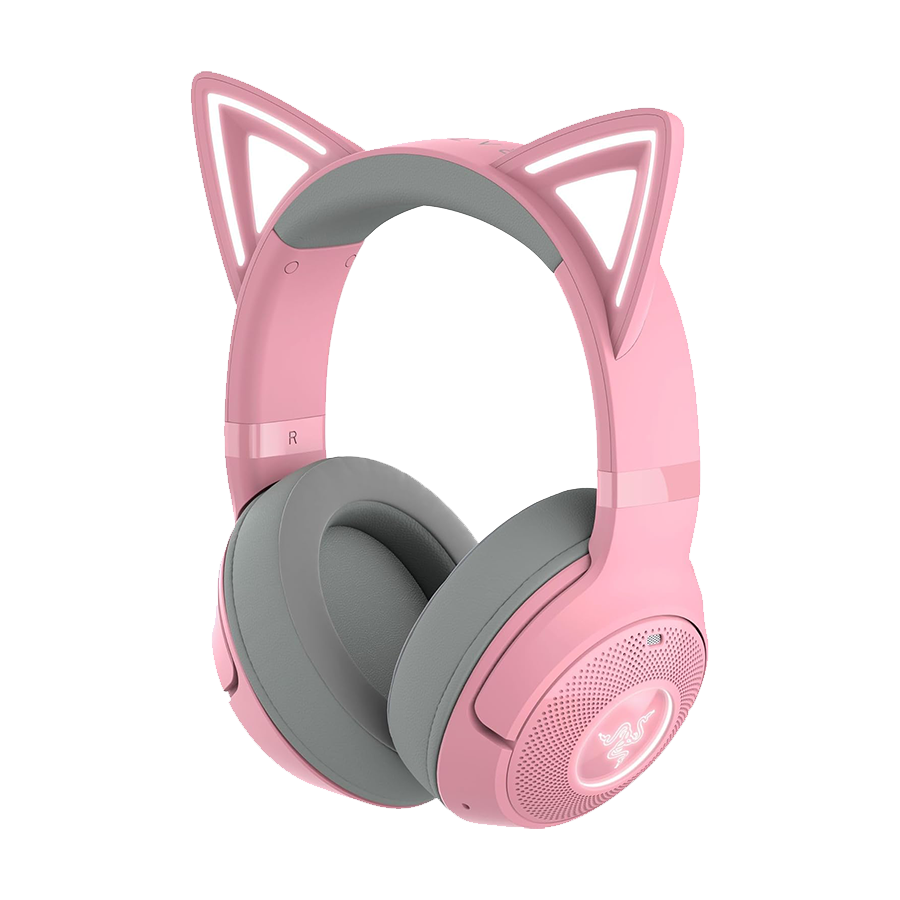 Razer Slušalice Kraken Kitty V2 BT - Quartz Edition - Wireless Bluetooth RGB Headset with Kitty Ears - FRML Packaging, RZ04-04860100-R3M1