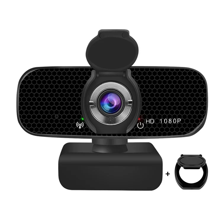 Web kamera, 1080p, USB, Mikrofon, Crna