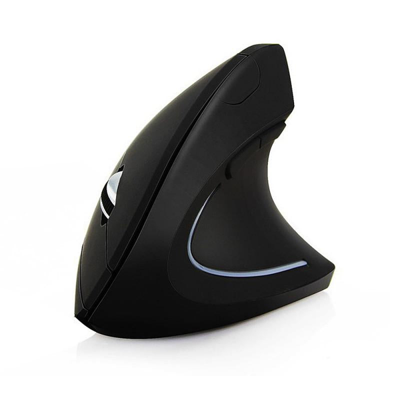 Giga Vertikalni miš JSY-05, Ergonomski, Žičani, 5 dugmića, Crni