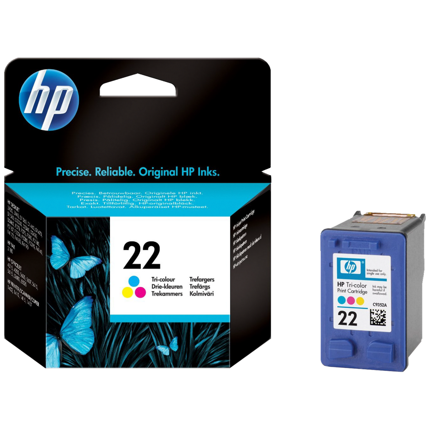 Tinta HP 22 tri-color C9352AE