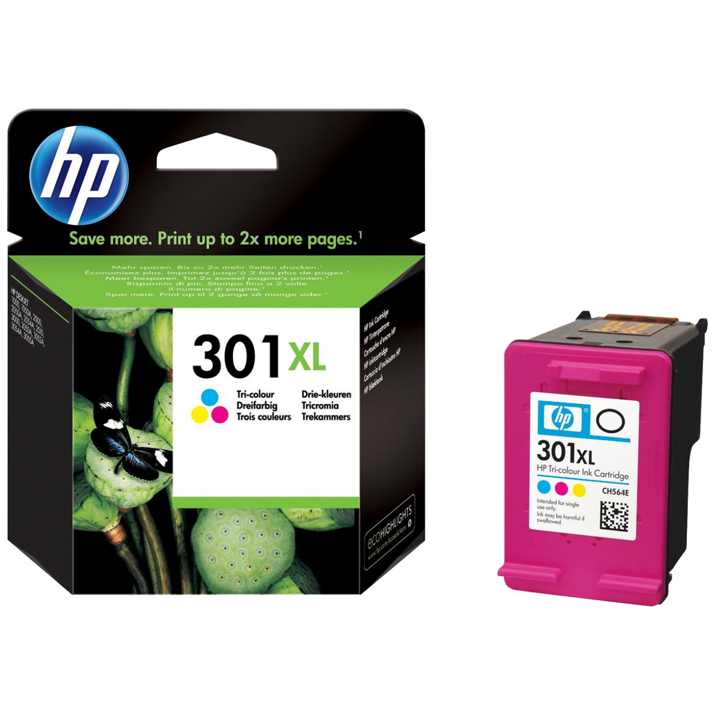 HP, Tinta 301XL (CH564EE), Boje, 6ml, 330 Stranica, CH564EE