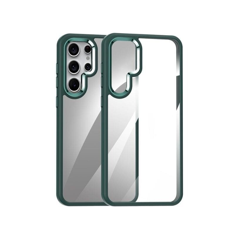 Maska za mobitel Magnetic za Samsung S24, 360°, Staklena, Zelena