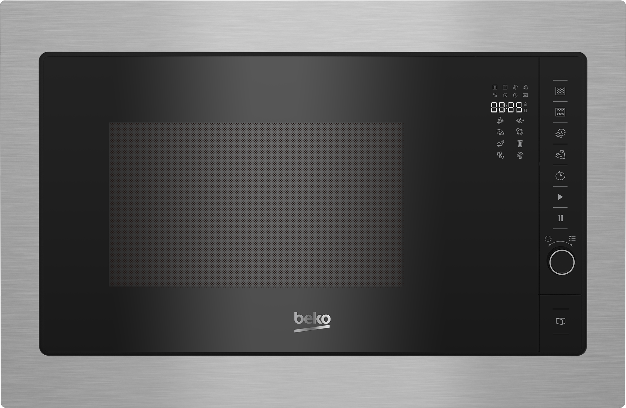 Beko Ugradbena mikrovalna pećnica BMOB 20231 X, 20 l, siva (inox okvir)