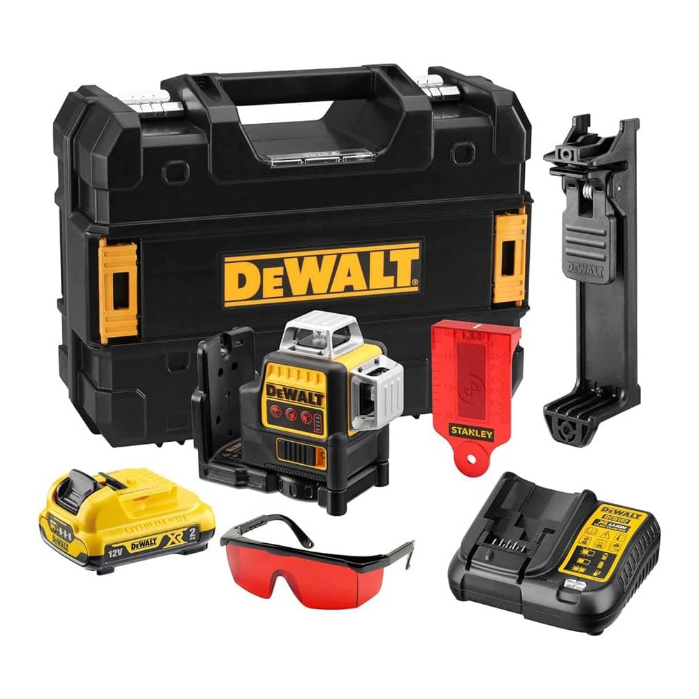 DeWalt Aku Laserski Nivelir DCE089D1R-QW, Žuto-crni