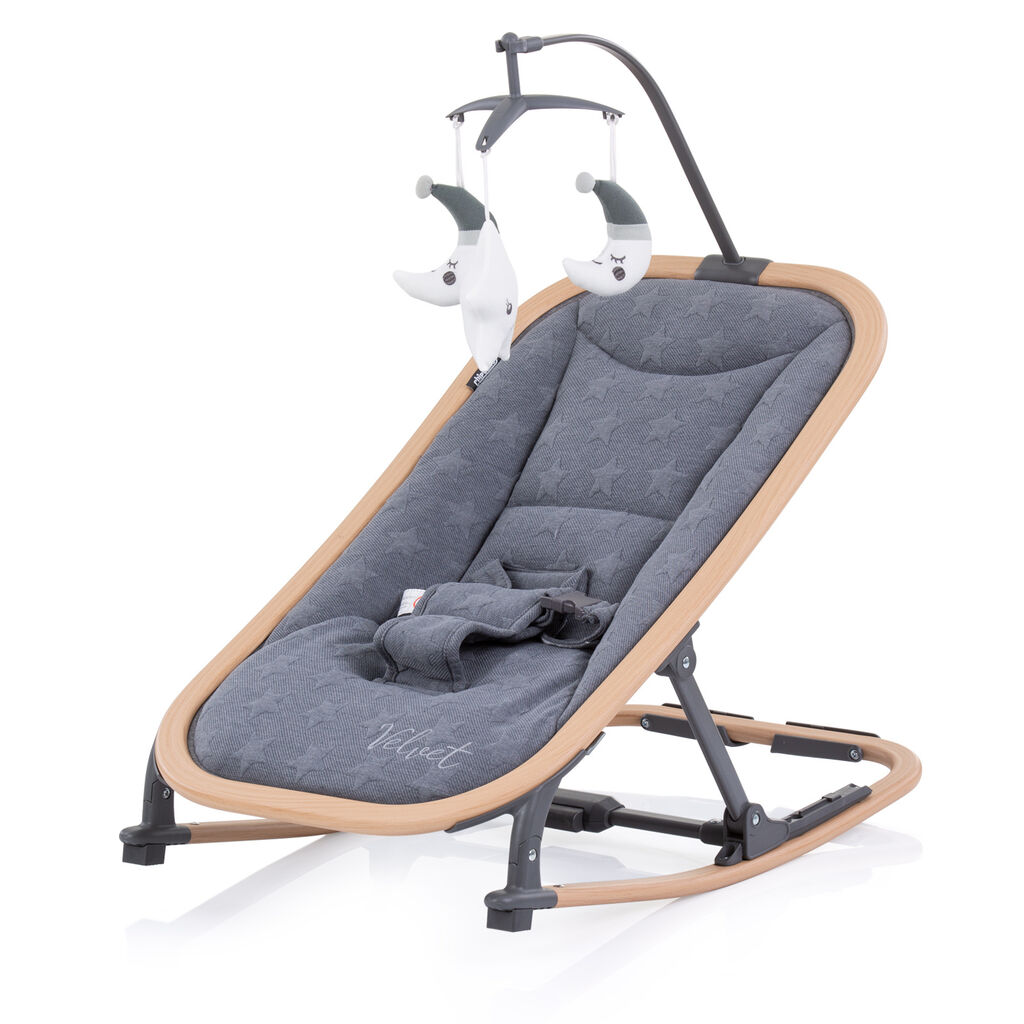 Chipolino Njihalica za decu Velvet, Siva