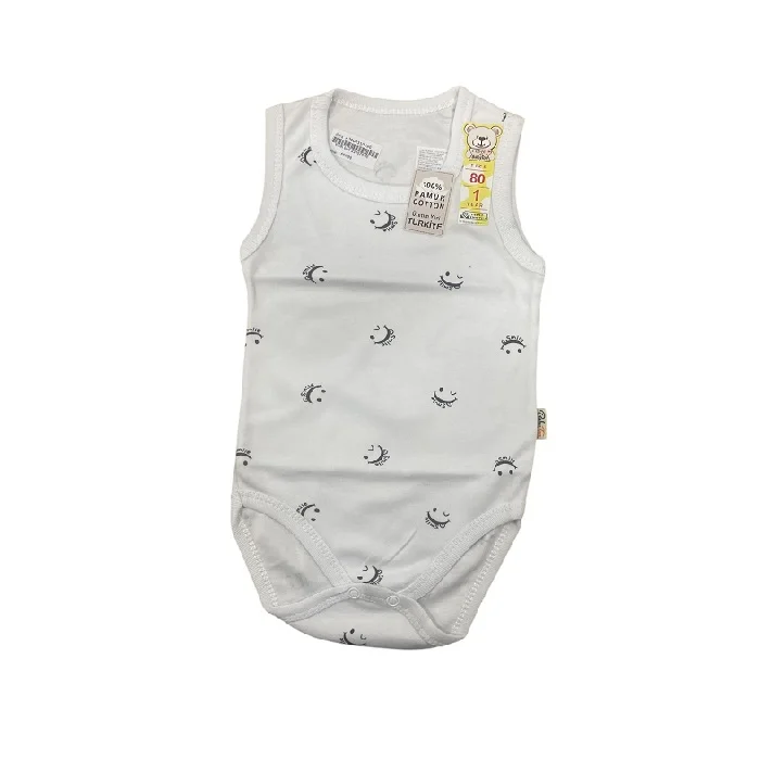 Bodi za bebe bez rukava 24578, Beli