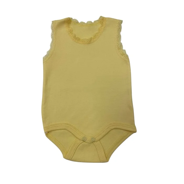 Vrabac Bodi za bebe, kratak rukav 3537031, Žuti