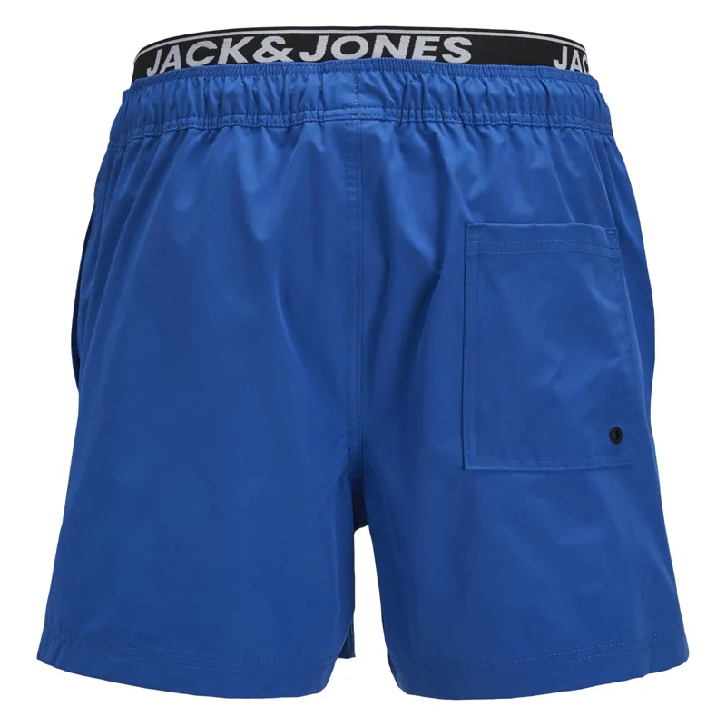 Jack & Jones Jjiaruba Men's Jjswim Shorts AKM Db Wb Solid Swim Trunks