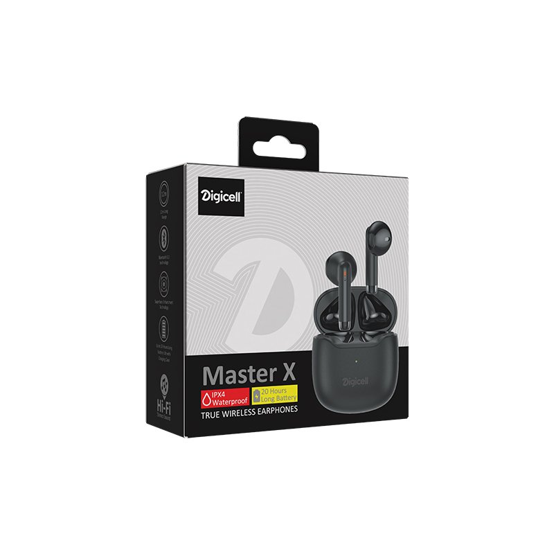 Digicell Bežične slušalice Master X TWS, Crne