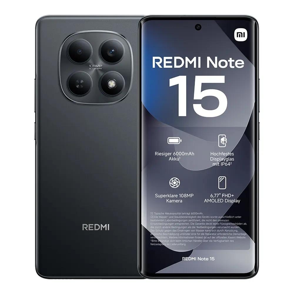 Xiaomi Redmi Note 15 8+256, Black | Ananas