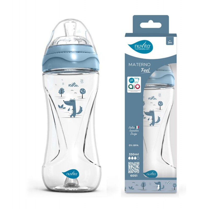Nuvita Flašica za bebe, Anti colic, 330 ml, Plava