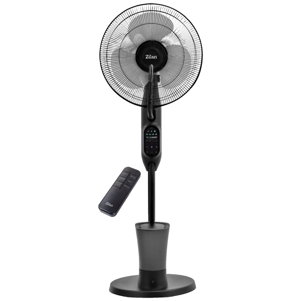 Zilan Ventilator sa raspršivačem vode i daljinskim upravljačem ZLN0977, 75 W, Crni