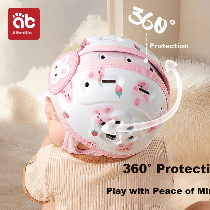 Aibedila  Zaštitna kapa za glavu bebe, Roze