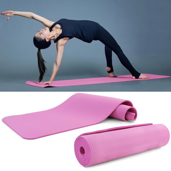 Yoga prostirka 1830x610x15mm, Roza