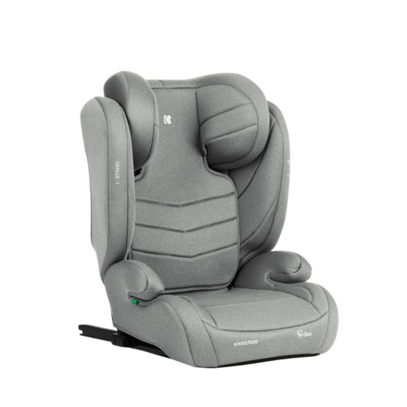 KIKKA BOO Autosedište I-Stand I-SIZE ISOFIX, 100-150 cm, Svetlosivo