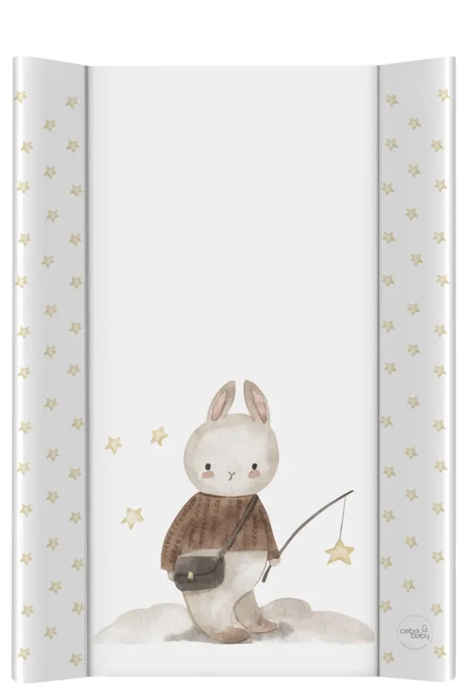 CEBA BABY Tvrda podloga za presvlačenje Zeka, 50x80cm, Bela