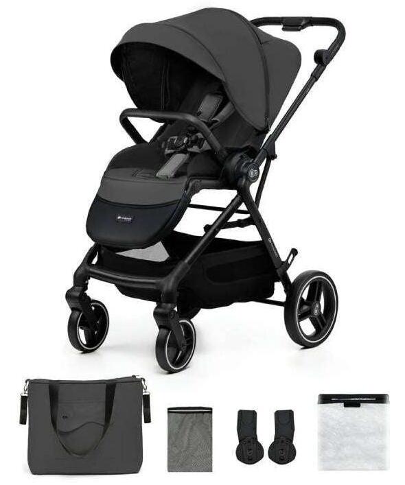 Kinderkraft Kolica za bebe Yoxi Moonlight, Siva