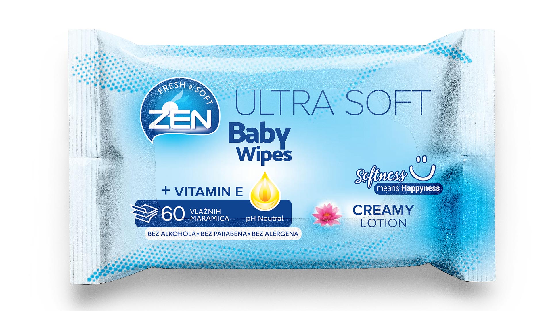 Zen Vlažne maramice za bebe Ultra Soft, 60 komada