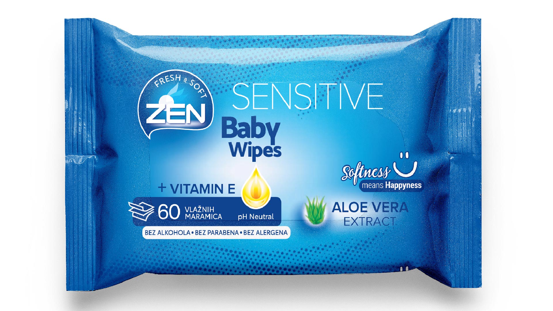 Zen Vlažne maramice za bebe Sensitive, 60 komada