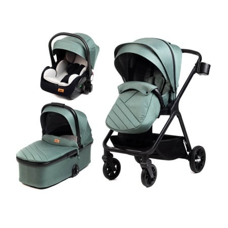 BBO MamaMia kolica za bebe 3 u 1 Green