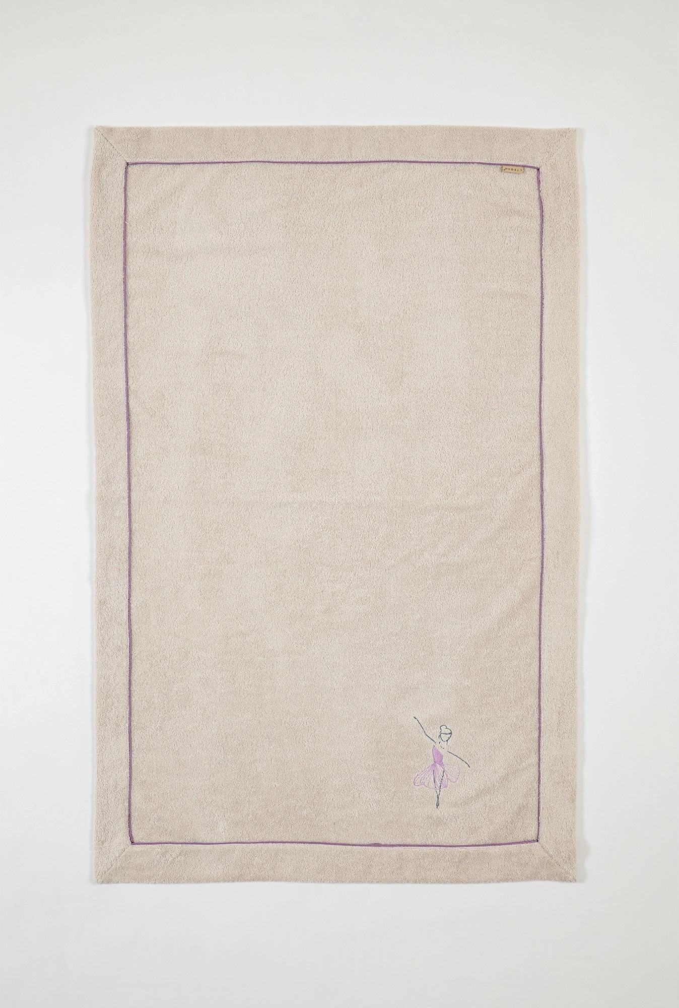 STEFAN pokrivač od frotira sa vezom balerina 80x120 cm