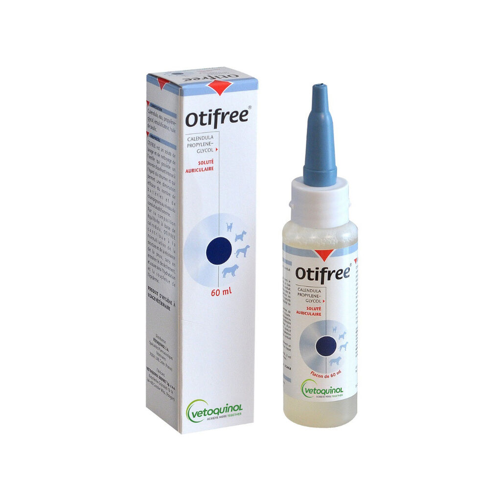 Vetoquinol Otopina za ispiarnje ušiju pasa i mačaka Otifree, 60 ml
