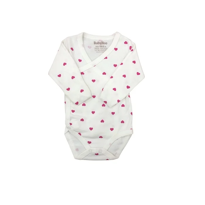 Bodi za bebe dugih rukava 540652, Beli