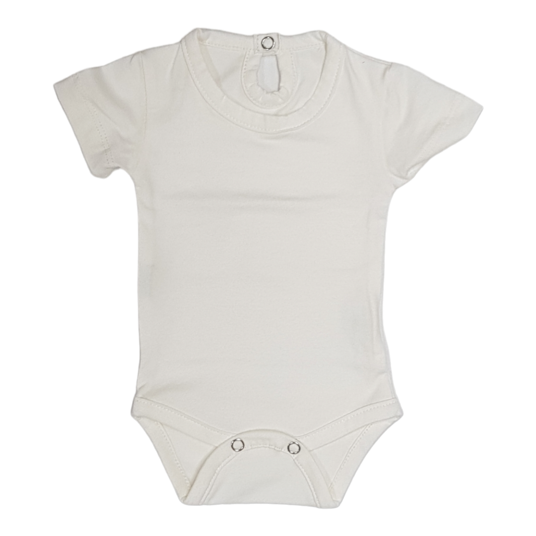LUPO BAMBINO Bodi za bebe kratkih rukava, Beli
