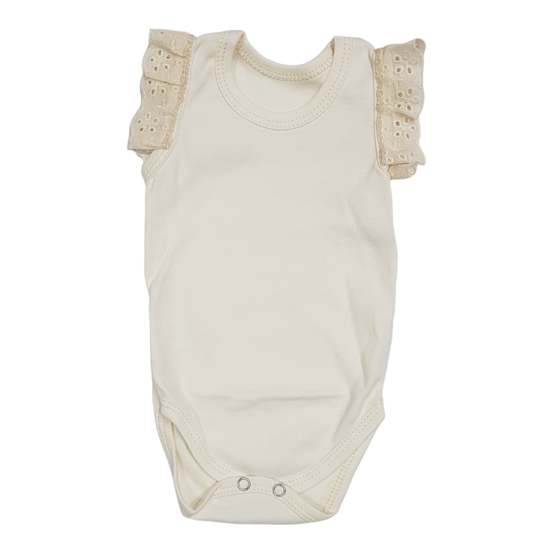 BUNNY BOO Atlet bodi za bebe, Krem