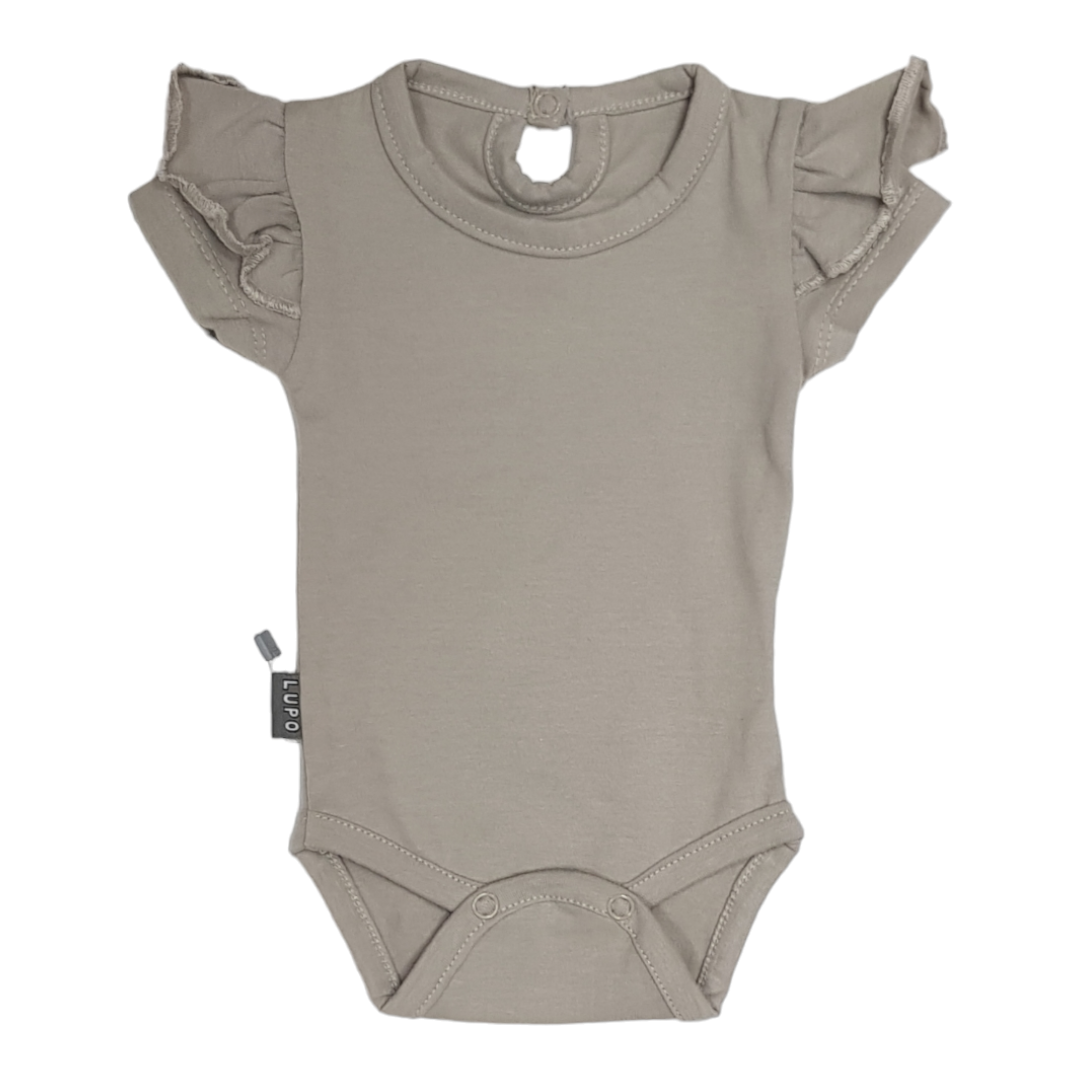 LUPO BAMBINO Bodi za bebe kratkih rukava, Braon