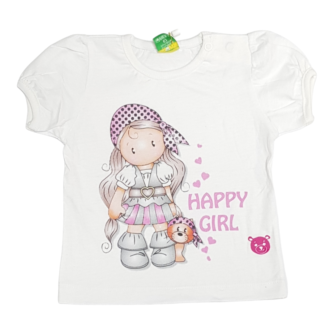 IVONA Majica za bebe Happy, Bela