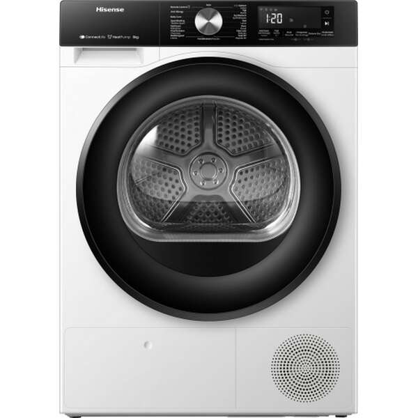 HISENSE sušilica DH 3S802 BW2, 8 kg, Wi FI, bijela | Ananas