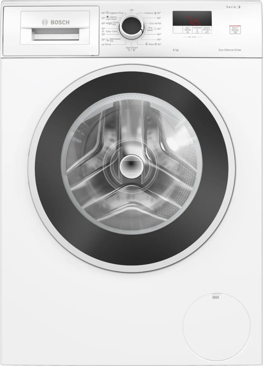 Bosch Mašina za veš WGE03200BY Serija 2, EcoSilence Drive, 8 kg, 1200 o/min, bijela