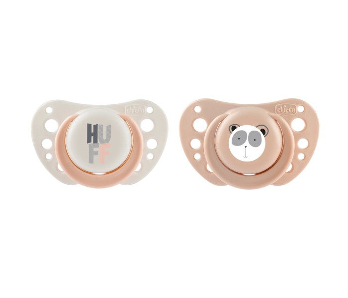Chicco Laža Physio Air, Noćna, Silikon, 2 - 6 m, 2 komada, Roze