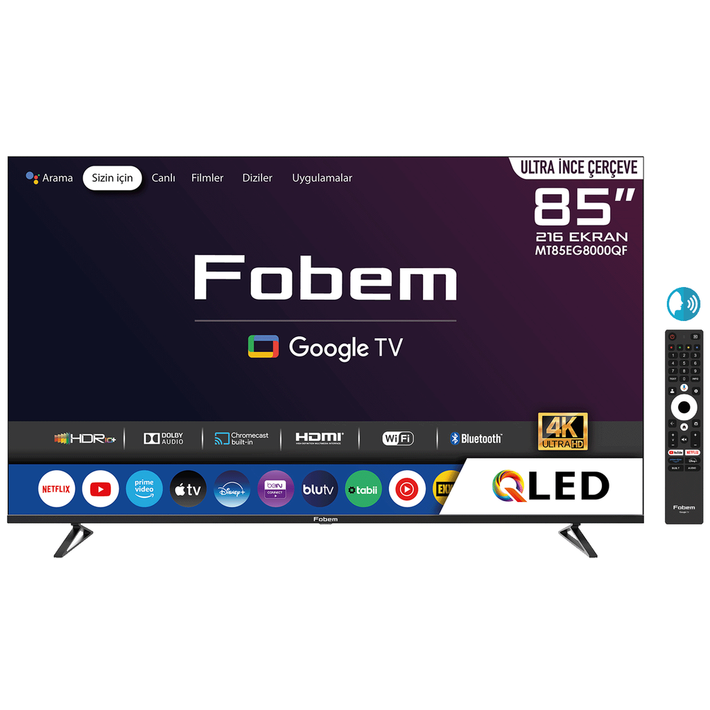 Fobem Televizor, 85", 4K UHD 3840x2160, Smart, Google TV