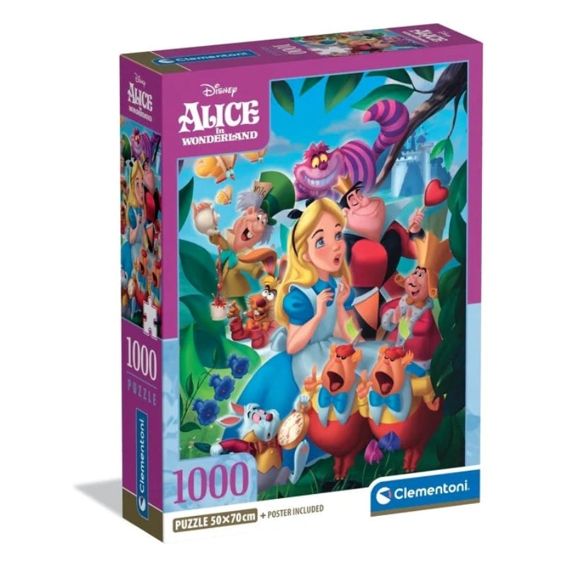 Clementoni Slagalica Disney Alisa U Zemlji Čuda, 1000 dijelova