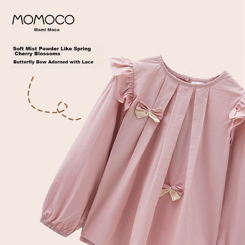 Momoco Bluza za devojčice, Roze