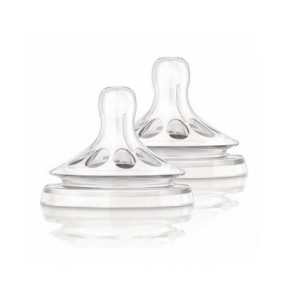 Philips Avent 0825 Klasik Set silikonskih cucli za sprečavanje grčeva, 0+ meseci, 2 kom