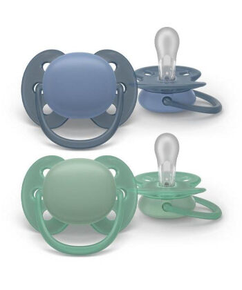 Philips Avent Varalica Soft, 6-18m, 2 kom, Plava/Zelena