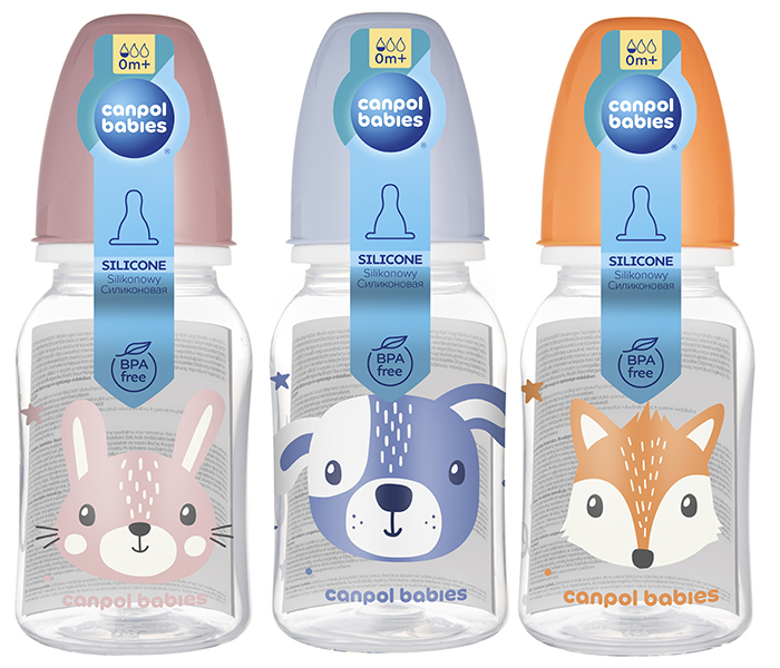 Canpol Babies boca 120ml, 3Mј+, kolekciјa veselih životinja