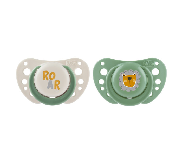 Chicco Laža Physio Air, Noćna, Silikon, 2 - 6 m, 2 komada, Zelena