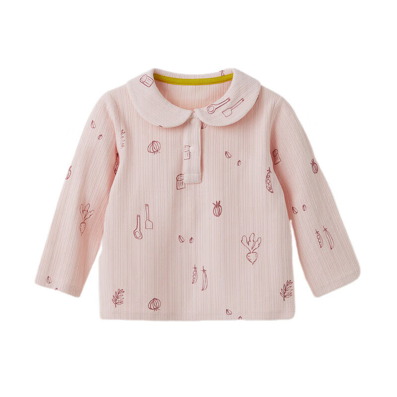 Papapapa Polo majica dugih rukava za devojčice, Roze