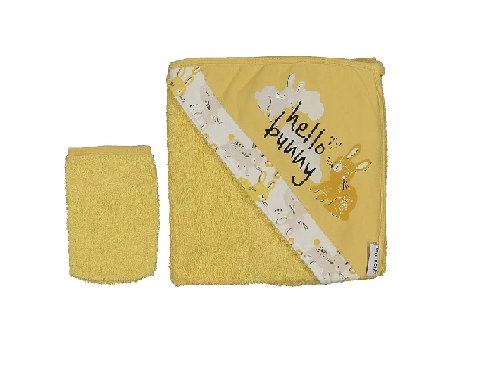 Set Peškir i rukavica za bebe 236424, Žuti