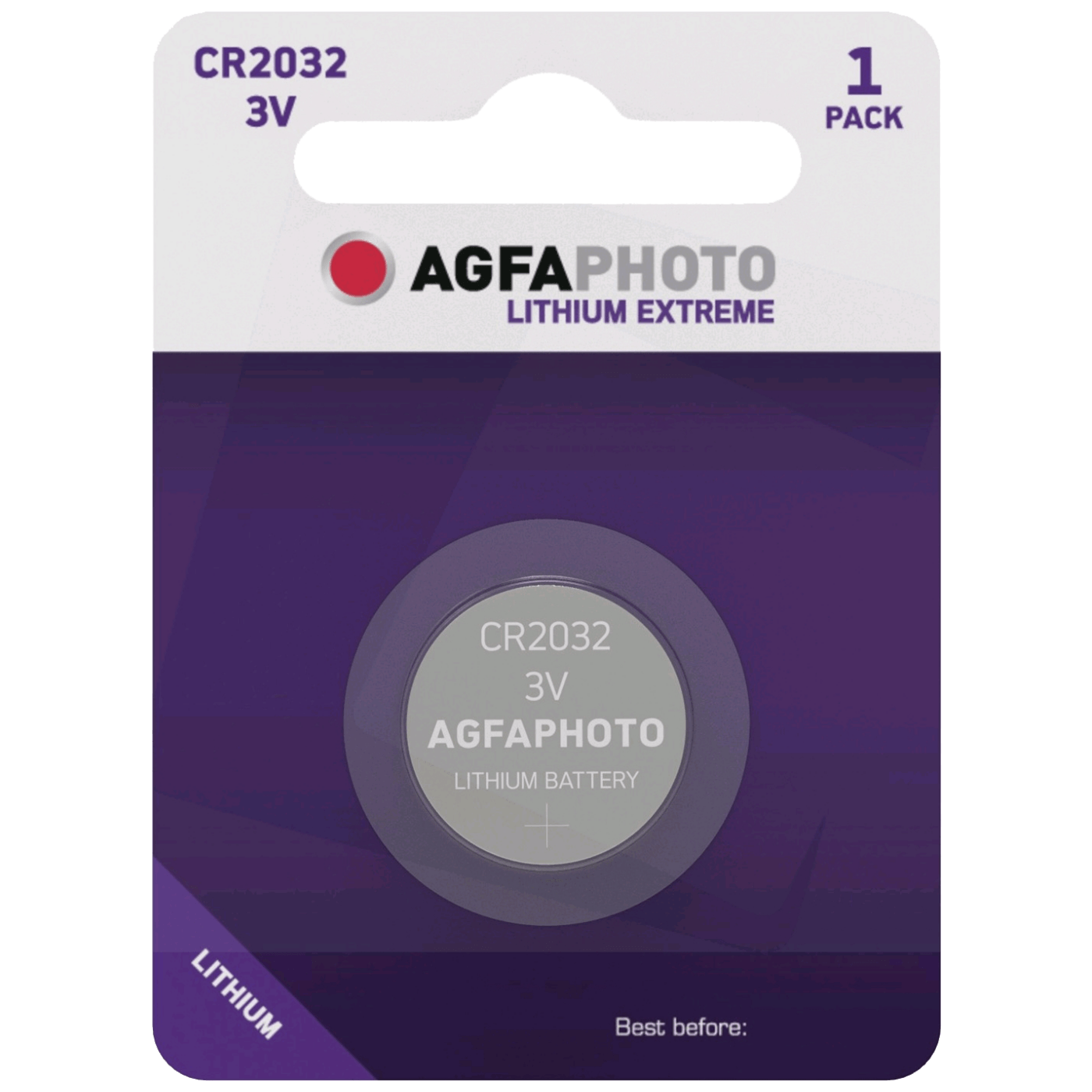 AGFA Litijumska baterija CR2032 B1, 3V, Dugmasta, Blister 1 komad