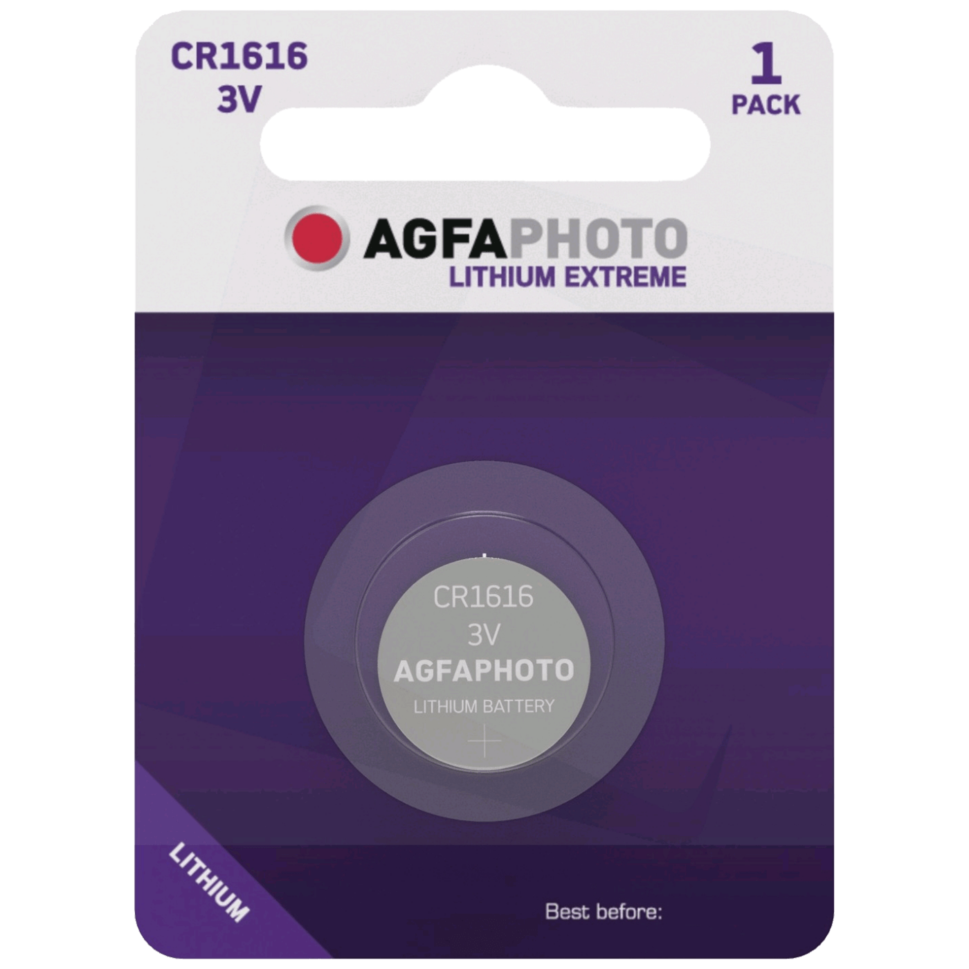 AGFA Litijumska baterija CR1616 B1, 3V, Dugmasta, Blister 1 komad