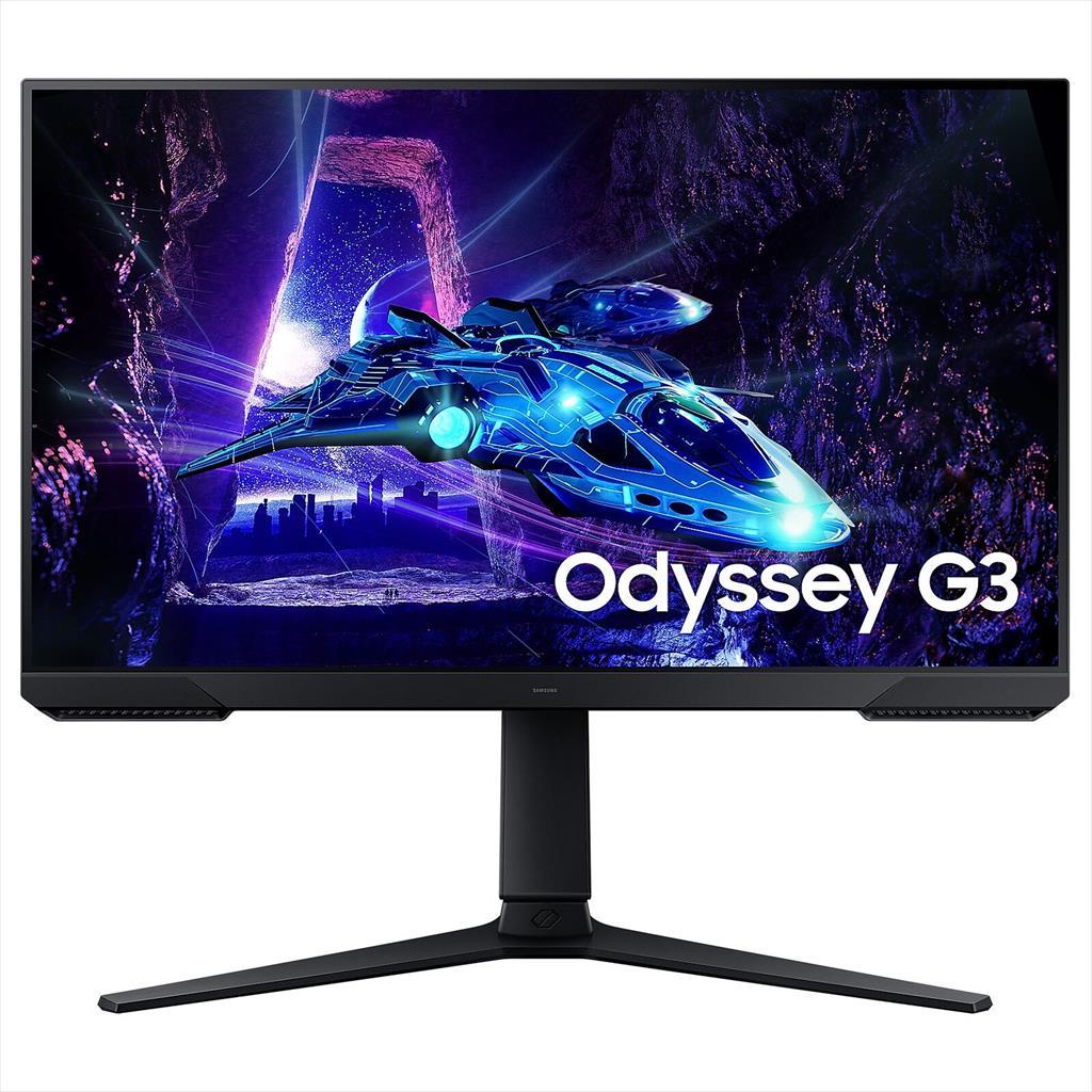 Samsung monitor 24" Odyssey G3 S24Dg300Eu, 180Hz, 1920X1080, Dp, HDMI, Va 16:9, Pivot, Amd Freesync, crni