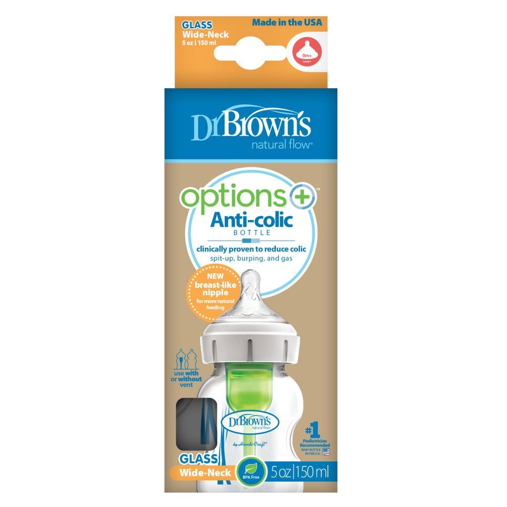 Dr Brauns flašica za bebe, staklo, 150 ml
