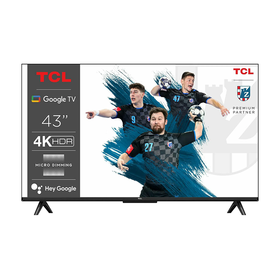 TCL Televizor HDR10, 43", 4K UHD 3840x2160, Smart, Google TV