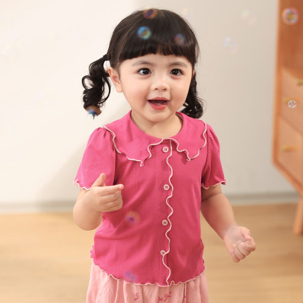 Luson Majica kratkih rukava za bebe, Roze